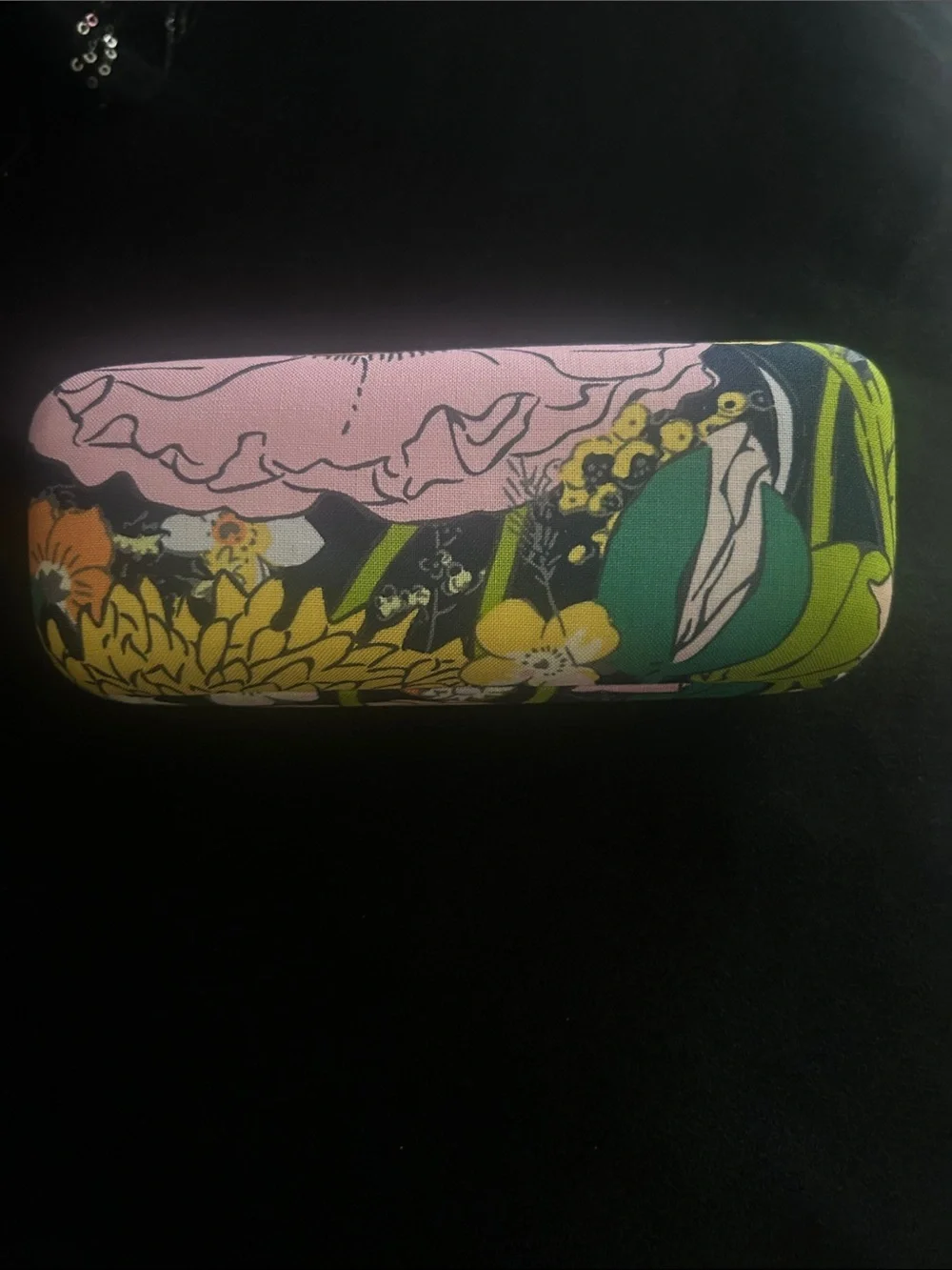 Vera Bradley Floral Eyeglass Case - Peach, Pink & Green